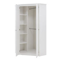 Ъглов гардероб ERDEN SZF 2D - бяло