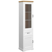 Витрина RIVA WIT 1D1W1S - бяло/дъб харбор