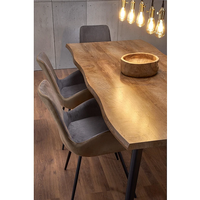 Трапезна маса DICKSON 120 разтегателна - натурален дъб/черно