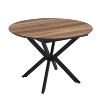 Трапезна маса DOBOK разтегателна - орех/черно