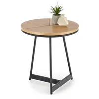 Холна маса KARIDA S кръгла - натурален дъб/черно