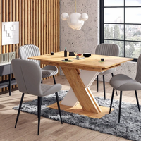 Трапезна маса XARELTO разтегателна - дъб ланселот/бяло