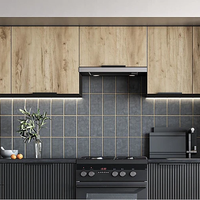 Кухня EMMA 2.40 карбон/дъб артисан/черно