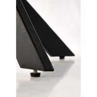 Трапезна маса EDGAR кръгла - златен дъб/черно