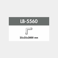 LB-5560 Вътрешен ъгъл за MDF стенна ламперия – различни декори