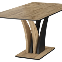 Трапезна маса NEPTUN разтегателна - дъб артисан/черно