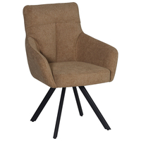 Трапезен стол BATU - светло кафяво/черно