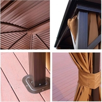 Градинска пергола с алуминиева конструкция