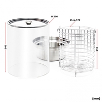 Хот дог машина с 4 шиша и стъклена вана