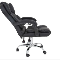 Офис стол Parma, имитация на кожа, черен