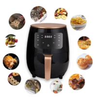 Фритюрник с горещ въздух без масло Air Fryer 8 функции, Капацитет 6L, Цифров дисплей, 3000W