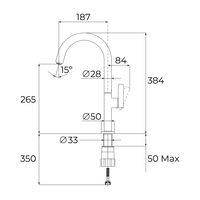Смесител Teka OVAL 915 ЧЕРЕН