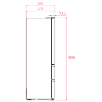 Свободностоящ хладилник French Door Teka RFD 77825 черен, LongLife No Frost