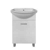 Долен шкаф за баня Makena SM430F с мивка, Бял