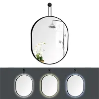 LED огледало 60х80см Черна рамка