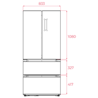 Свободностоящ хладилник French Door Teka RFD 77825 черен, LongLife No Frost