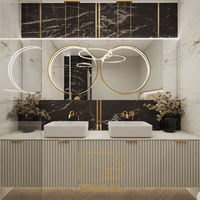 SPC Стенен панел Rocko R154 Marble Gold 2800x1230x4mm