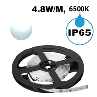 LED ЛЕНТА, 4.8W/M, 6500K, 12V DC, SMD2835, 60 LEDS/M, IP65