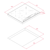 Готварски плот Teka IZC 63630 бял MasterSense