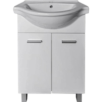 Долен шкаф за баня Makena с мивка SM550F, Бял