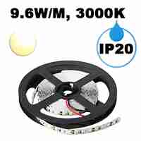 LED ЛЕНТА, 9.6W/M, 3000K, 12V DC, SMD2835, 120 LEDS/M