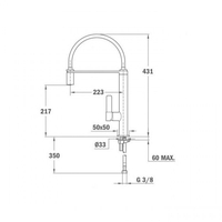 Смесител Teka FO 937 ЧЕРЕН