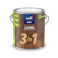 Алкиден лак за дърво 3в1 Helios Bori Lazura 2.5л