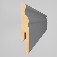 MDF перваз AGT Soft Touch Black 100x16x2800