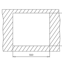 Мивка Teka ForSquare 50.40 TG БЯЛА