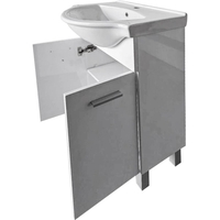Долен шкаф за баня Makena с мивка SM550F, Бял
