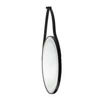 LED огледало Ф60 с черна рамка
