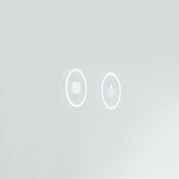 LED огледало 60х80см Черна рамка