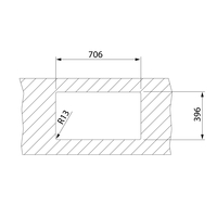 Подплотова иноксова мивка Be Linea RS15 71.40