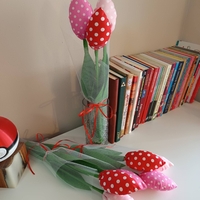 Лалета от текстил 3бр