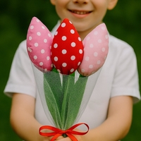 Лалета от текстил 3бр