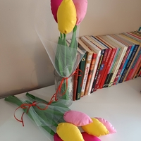 Лалета от текстил 3бр