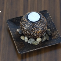 Свещник с камъни (0472639)