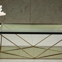 Стъклена Масичка С Метал (4729473)