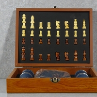 Шахматна дъска с комплект фласк и чаши (4805722)