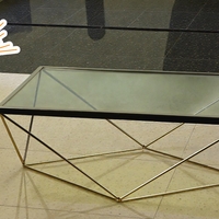 Стъклена Масичка С Метал (4729473)