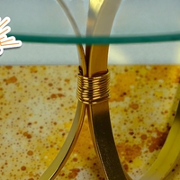 Стъклена Масичка С Метал (4729474)