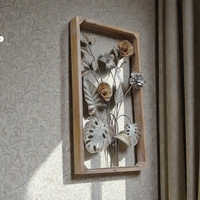 Пано за стена дърво и метал (3954700)