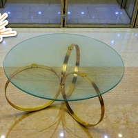 Стъклена Масичка С Метал (4729474)