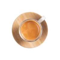 Чаша за чай/капучино с двойно дъно с бамбукова чинийка, 200 мл – 2 бр.