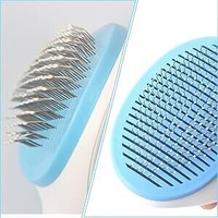 Четка за почистване на козина с бутон за кучета и котки LUXB