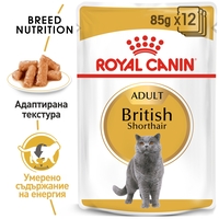 ROYAL CANIN® FBN BRITISH SHORTHAIR за британски късокосмести котки в зряла възраст - над 12 месеца (хапки в сос)хапки в сос