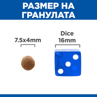 Hill's Science Plan Perfect Digestion Small&Mini Adult Dog 1+ с пилешко и кафяв ориз – Пълноценна суха храна за кучета от малки и мини породи (до 10кг) от 1 до 6г., с ActivBiome+ за отлично храносмилане и здравословен чревен микробиом