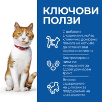 Hill's Science Plan Feline  Adult Sterilised Salmon  - Пълноценна суха храна за израснали кастрирани котки от 1 до 6 години, със сьомга
