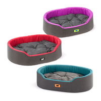 Памучно легло без плюш 45х35х13 см сиво (3 цвята) зелено, синьо, лилаво Ferplast DANDY 45