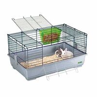 Клетка за гризачи EASY 80 бяло/сиво, 80/48,5/42 см